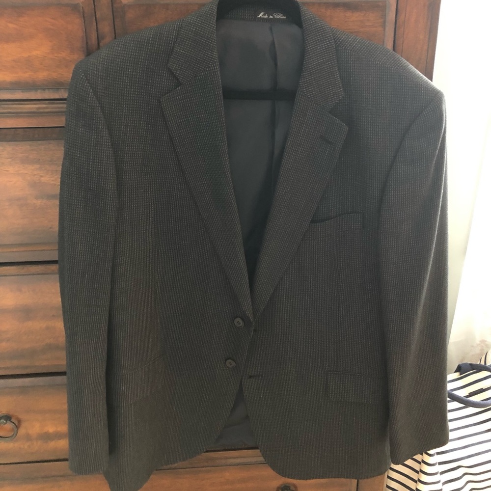 Black, navy and grey sport coat/blazer